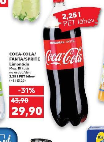 Kaufland Coca cola, fanta, sprite nabídka