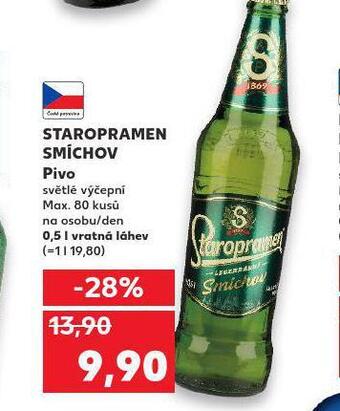 Kaufland Pivo staropramen smíchov nabídka
