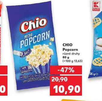 Kaufland Chio popcorn nabídka