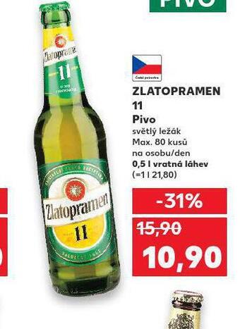 Kaufland Pivo zlatopramen 11 nabídka