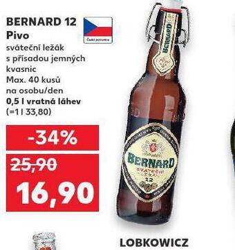 Kaufland Pivo bernard 12 nabídka