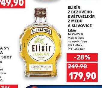 Kaufland Elixír z medu a slivovice nabídka