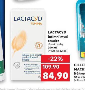 Kaufland Lactacyd intimní mycí emulze nabídka