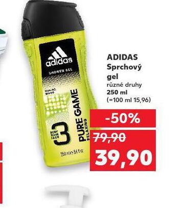 Kaufland Adidas sprchový gel nabídka
