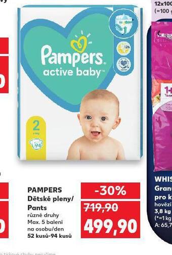 Kaufland Pampers dětské plenky nabídka