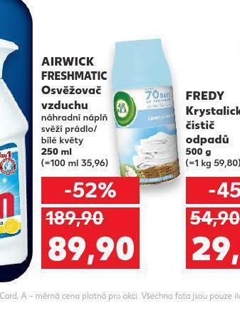 Kaufland Airwick freshmatic osvěžovač vzduchu nabídka