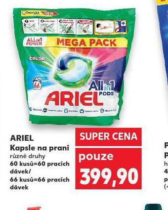 Kaufland Ariel kapsle na praní nabídka