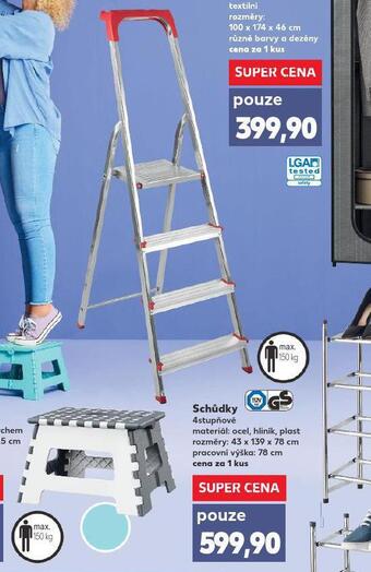 Kaufland Schůdky 4 stupňové nabídka