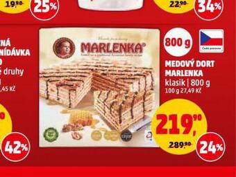 Penny Market Medový dort marlenka nabídka