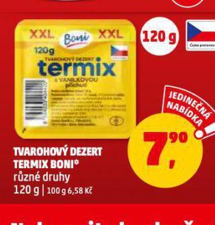 Penny Market Termix tvarohový dezert nabídka