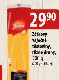 Bala Zátkovy vaječné těstoviny, různé druhy, 500 g nabídka