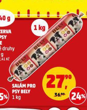 Penny Market Bely salám pro psy nabídka