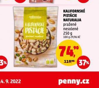 Penny Market Kalifornské pistácie naturalia nabídka