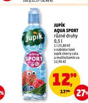 Penny Market Jupík aqua sport nabídka