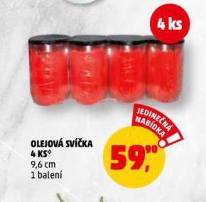 Penny Market Olejová svíčka nabídka