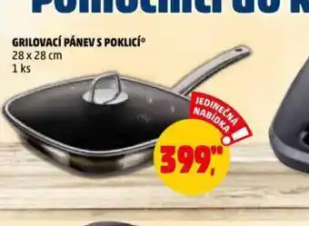 Penny Market Grilovací pánev s poklicí 28 cm nabídka