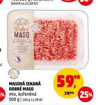 Penny Market Masová sekaná mix, kořeněná nabídka