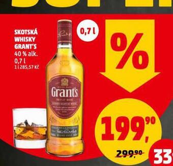 Penny Market Skotská whisky grant´s nabídka