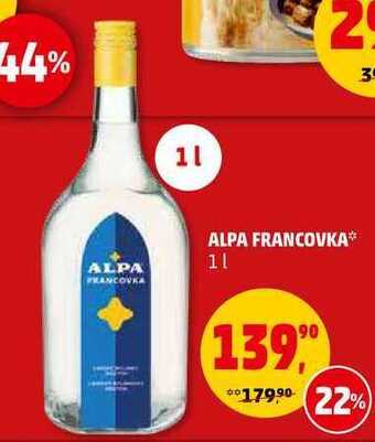 Penny Market Alpa francovka, 1 l nabídka