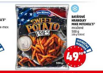 Penny Market Batátové hranolky mike mitchell's, 500 g nabídka