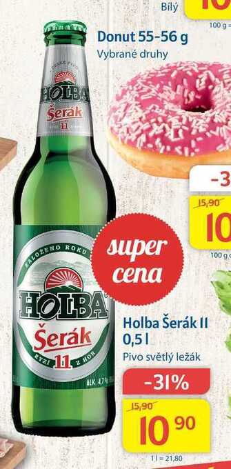 Kubík potraviny Holba šerák 11 pivo světlý ležák 0,5l nabídka