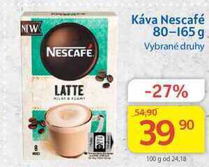 Kubík potraviny Nescafé káva 80-165 g nabídka