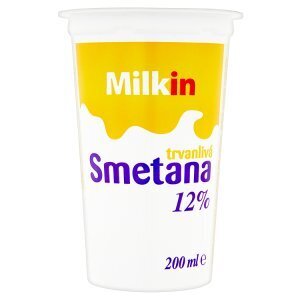 Kubík potraviny Milkin trvanlivá smetana 12% 200ml nabídka