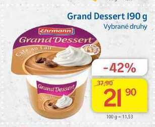Kubík potraviny Ehrmann grand dessert 190 g nabídka
