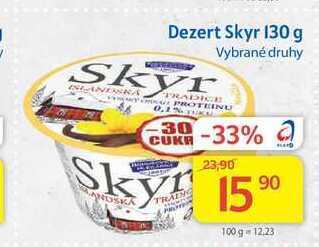 Kubík potraviny Bohušovická mlékárna dezert skyr 130 g nabídka