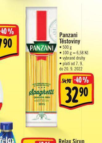 Albert Panzani těstoviny nabídka