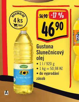 Albert Gustona slunečnicový olej nabídka