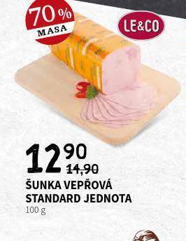Terno Šunka vepřová standard jednota nabídka