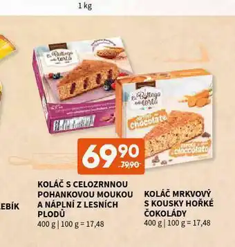 Terno Koláč s celozrnnou pohankovou moukou a náplní z lesních plodů nabídka