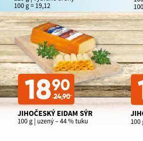 Terno Jihočeský eidam sýr nabídka