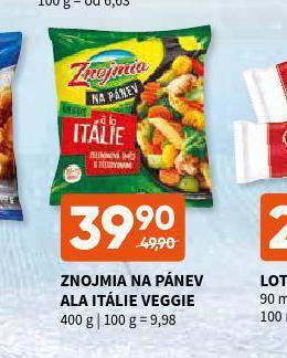 Terno Znojmia na pánev ala itálie veggie nabídka