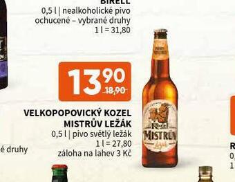 Terno Velkopopovický kozel mistrův ležák nabídka