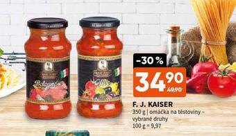 Terno F.j.kaiser omáčka na těstoviny nabídka