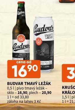 Terno Pivo budvar tmavý ležák nabídka