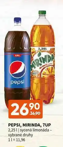 Terno Pepsi, mirinda, 7up nabídka