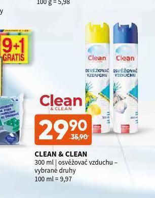 Terno Clean & clean osvěžovač vzduchu nabídka