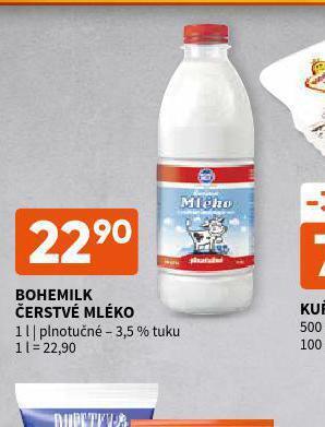 Terno Bohemilk čerstvé mléko 3,5% nabídka