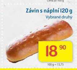 Kubík potraviny Závin s náplní 120 g nabídka