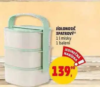 Penny Market Jídlonosič 3patrový, 1 balení nabídka