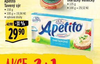 Albert Apetito tavený sýr nabídka