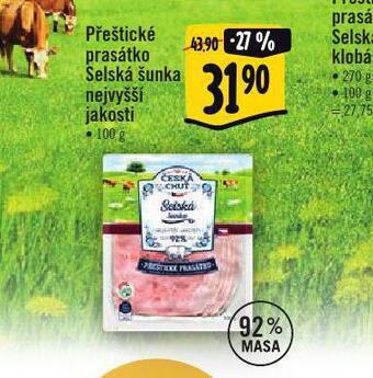Albert Přeštické prasátko selská šunka nejvyšší jakosti nabídka