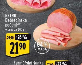 Albert Retro debrecínská pečeně nabídka