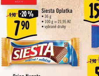Albert Siesta oplatka nabídka