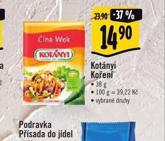 Albert Kotányi koření nabídka