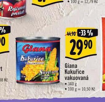 Albert Giana kukuřice vakuovaná nabídka