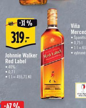 Albert Johnnie walker red label nabídka